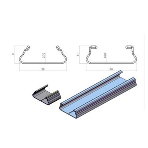Conector de canal de bloqueio de perfil de estufa de estufa